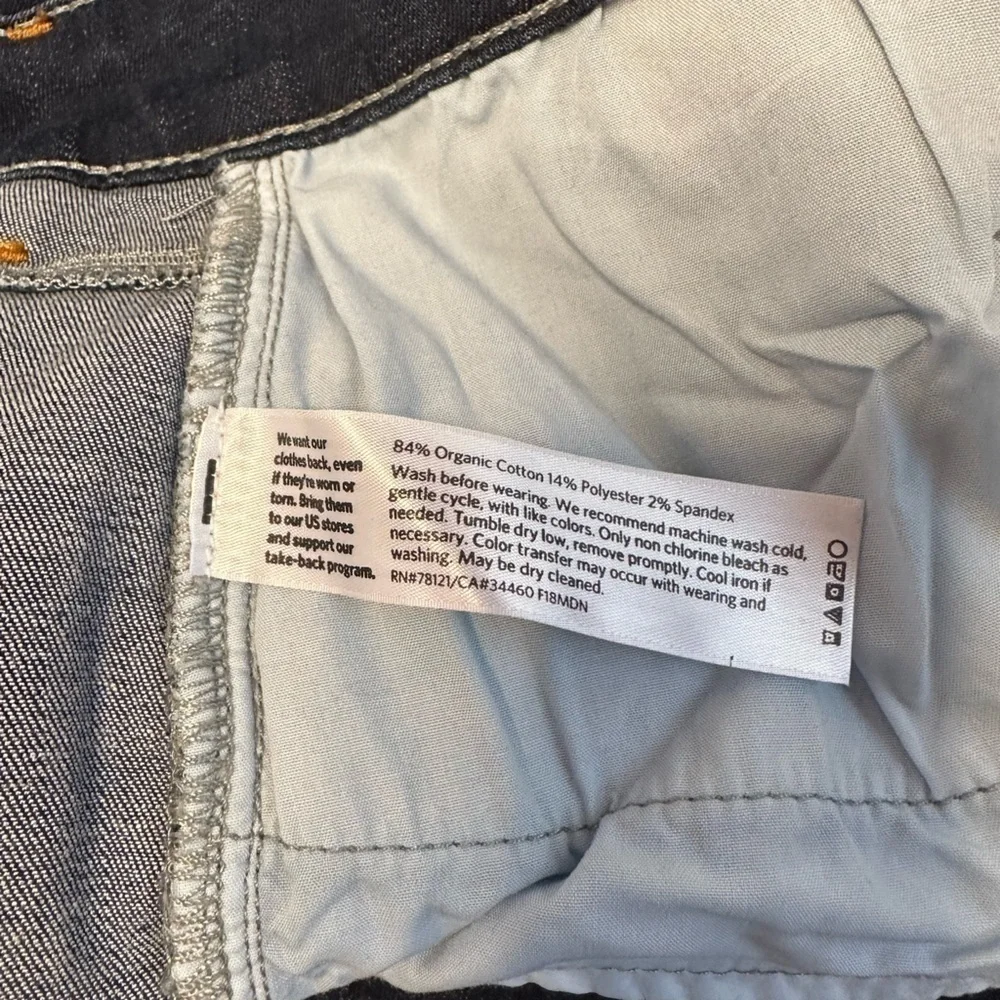Eileen Fisher Tapered Leg Stretch Denim Jeans